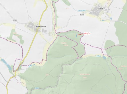 Prodej pozemku, les, 1 670 m²