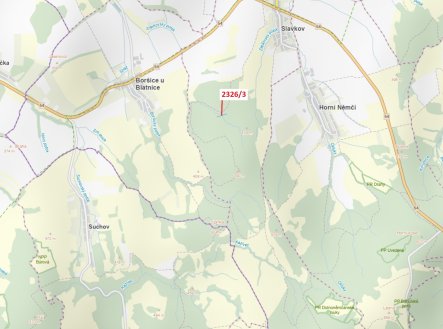 Prodej pozemku, les, 1 084 m²