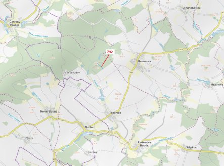 Prodej pozemku, les, 5 706 m²