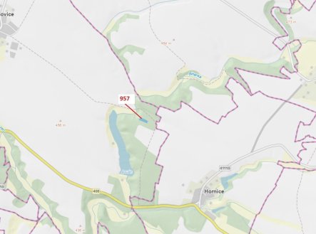 Prodej pozemku, les, 2 344 m²