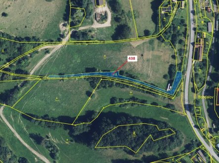 Prodej pozemku, les, 836 m²