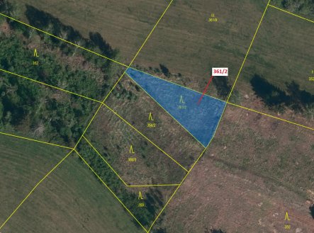 Prodej pozemku, les, 927 m²
