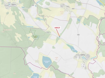 Prodej pozemku, les, 1 093 m²