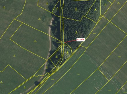Prodej pozemku, les, 7 m²
