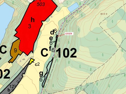 Prodej pozemku, les, 112 m²