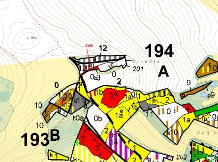 Prodej pozemku, les, 557 m²