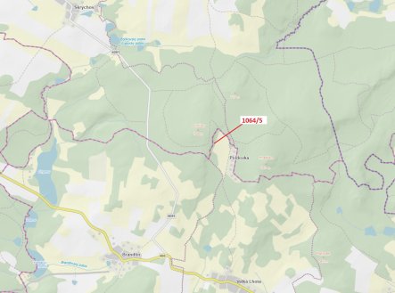 Prodej pozemku, les, 48 m²