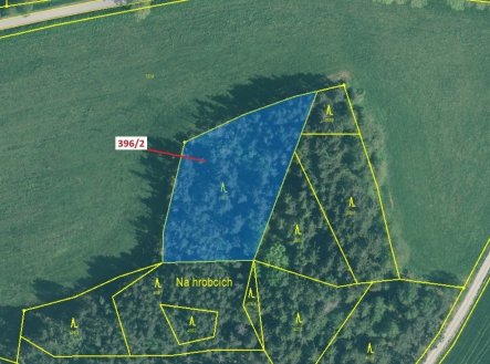 Prodej pozemku, les, 3 340 m²