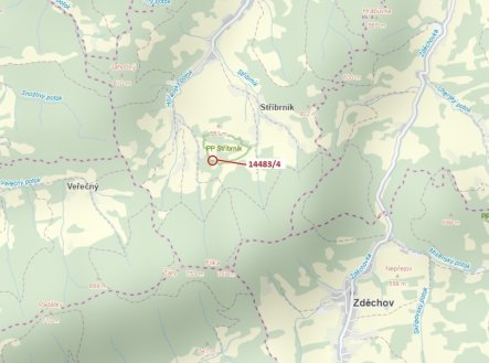 Prodej pozemku, les, 173 m²
