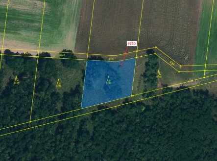 Prodej pozemku, les, 1 377 m²