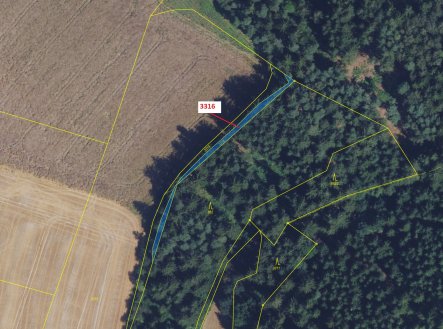 Prodej pozemku, les, 327 m²