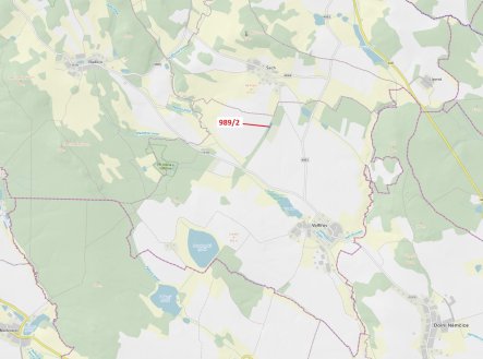 Prodej pozemku, les, 1 874 m² obrázek