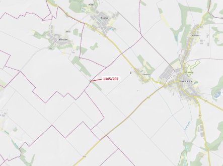 Prodej pozemku, les, 1 049 m²