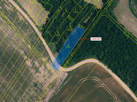 Prodej pozemku, les, 1 049 m²
