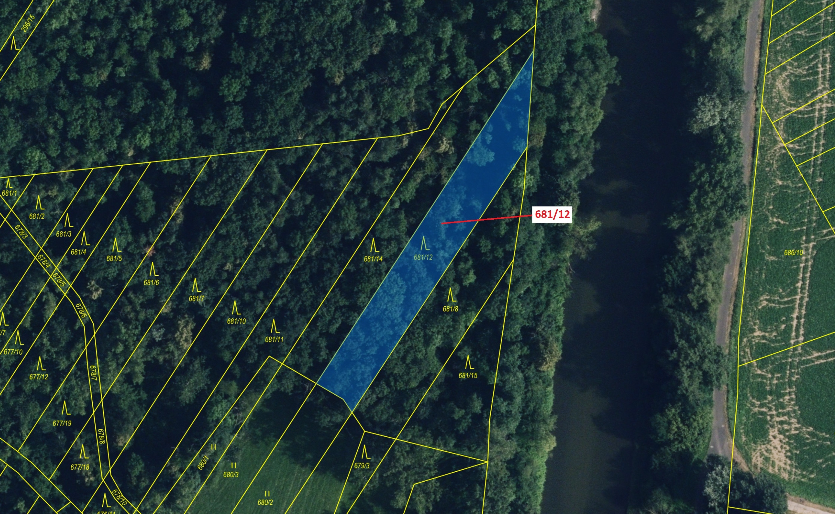 Lesní pozemek o výměře 1519 m2, podíl 1/1, katastrální území Kozlovice u Přerova, obec Přerov, obec 