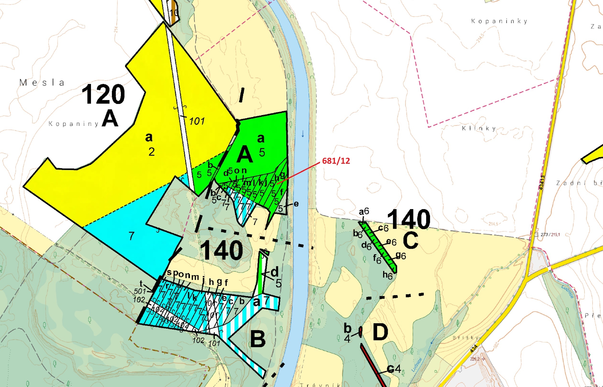 Lesní pozemek o výměře 1519 m2, podíl 1/1, katastrální území Kozlovice u Přerova, obec Přerov, obec 