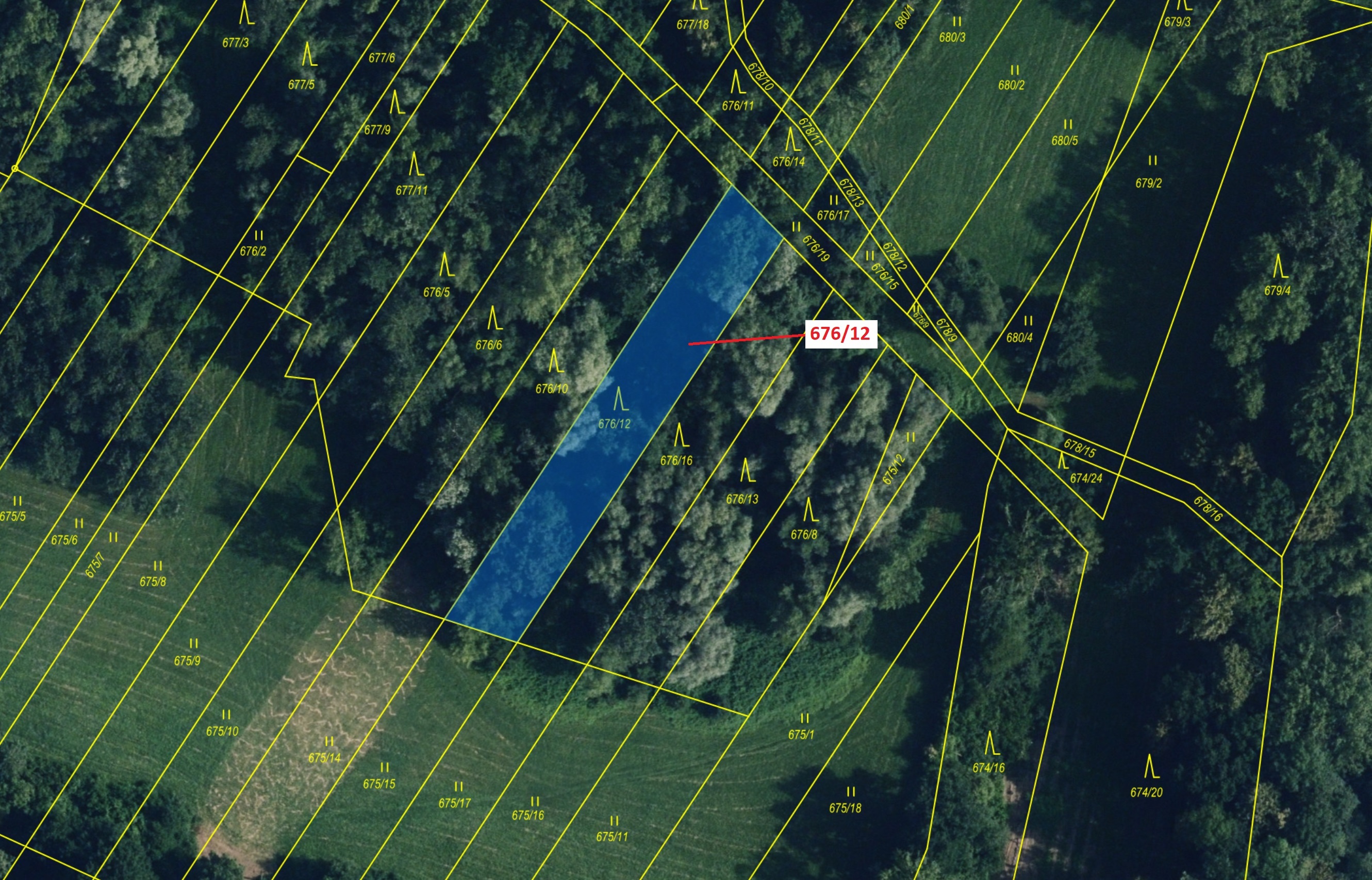 Lesní pozemek o výměře 1145 m2, podíl 1/1, katastrální území Kozlovice u Přerova, obec Přerov, obec 
