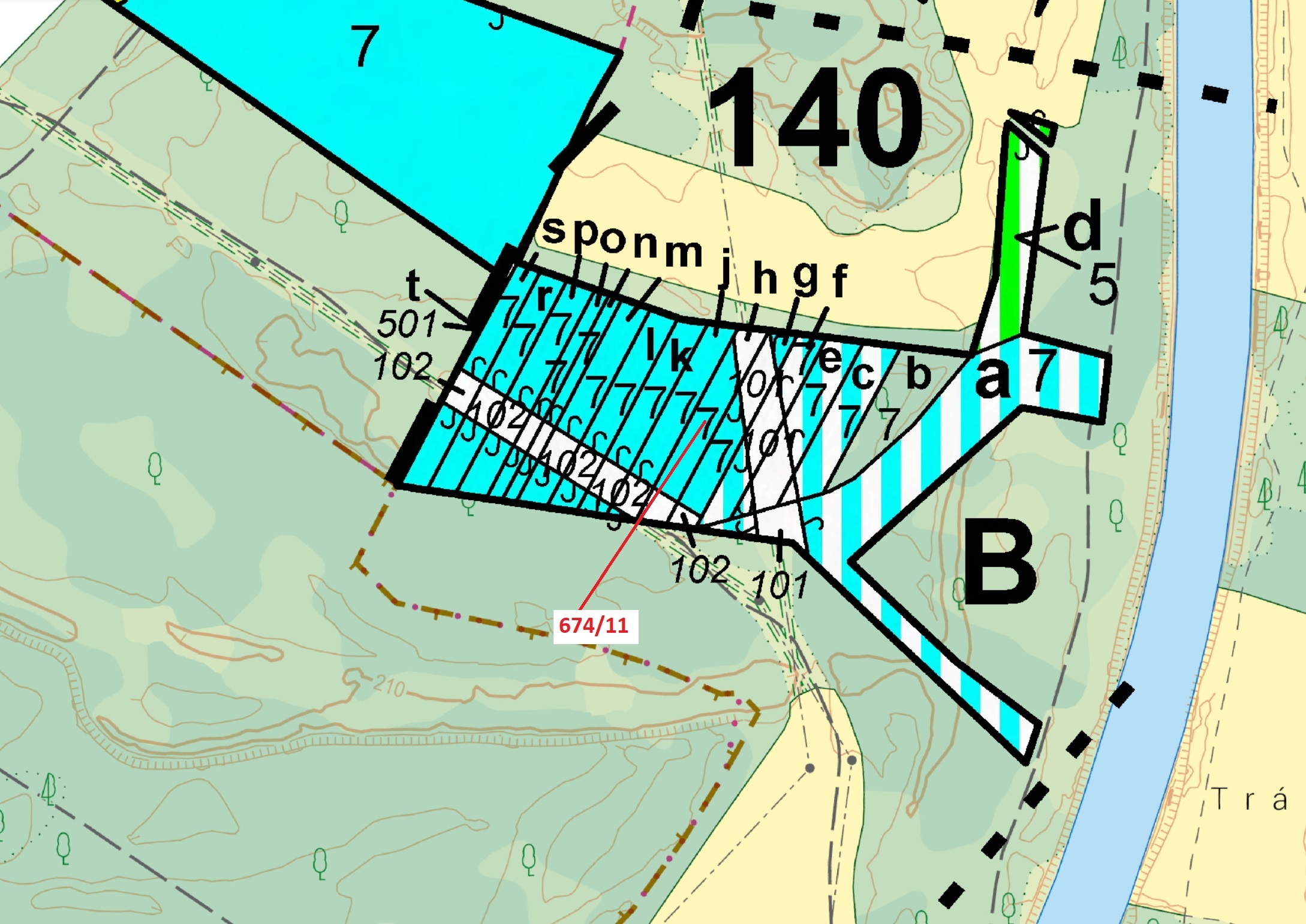 Lesní pozemek o výměře 1322 m2, podíl 1/1, katastrální území Kozlovice u Přerova, obec Přerov, obec 