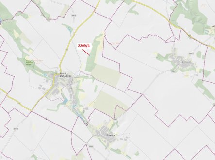 Prodej pozemku, les, 594 m²