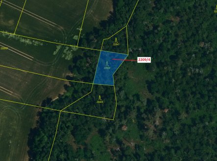 Prodej pozemku, les, 594 m²