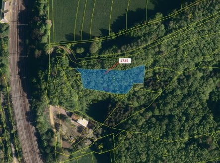 Prodej pozemku, les, 2 248 m²