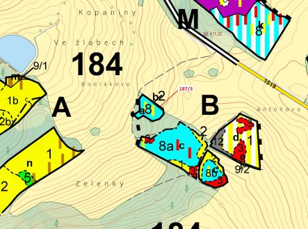 Prodej pozemku, les, 80 m²