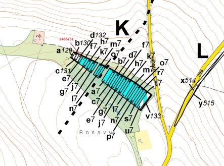 Prodej pozemku, les, 263 m²