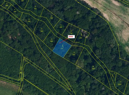 Prodej pozemku, les, 504 m²