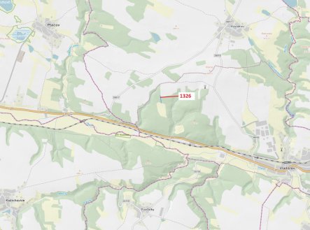 Prodej - pozemek, les, 1 403 m²