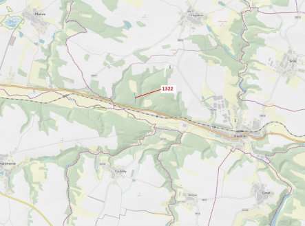Prodej - pozemek, les, 1 888 m²