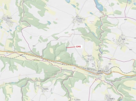 Prodej - pozemek, les, 2 068 m²