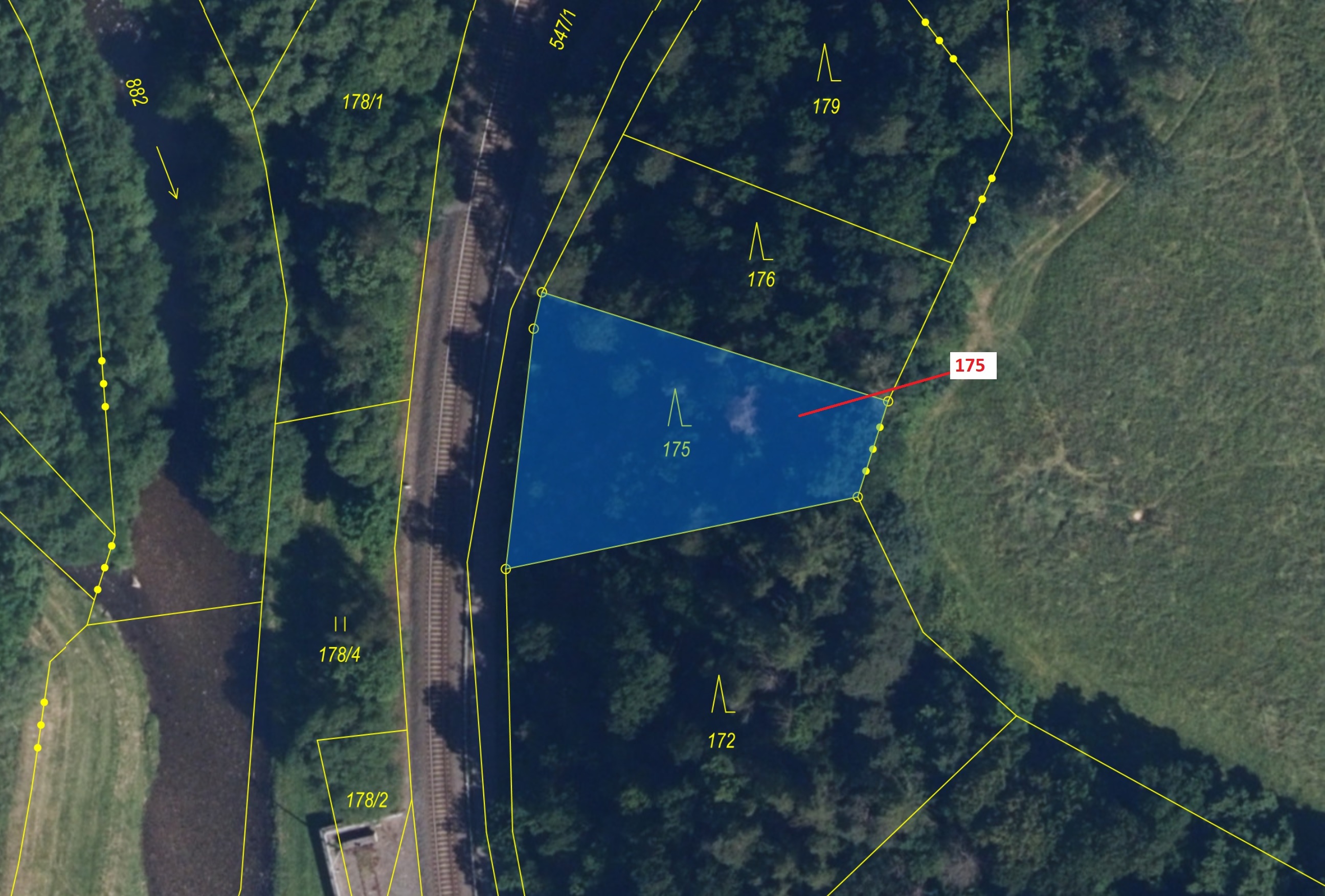 Lesní pozemek o výměře 827 m2, podíl 1/1, katastrální území Bohutín nad Moravou, obec Bohutín, obec 