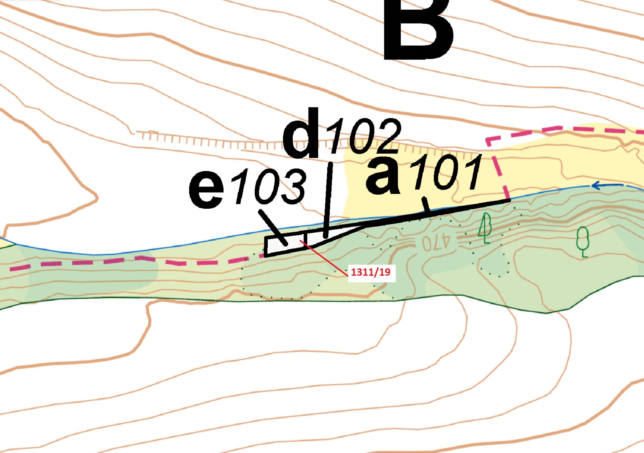 Lesní pozemek o výměře 154 m2, podíl 1/1, katastrální území Myslibořice, obec Myslibořice, obec s ro