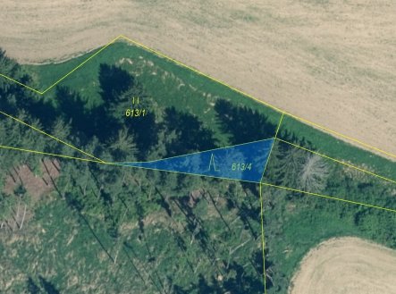 Prodej pozemku, les, 185 m²