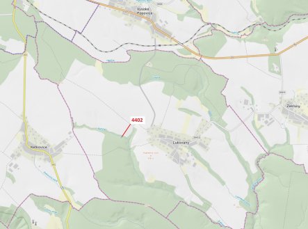 Prodej pozemku, les, 382 m²