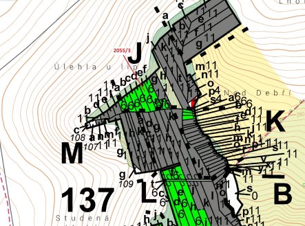 Prodej pozemku, les, 449 m²