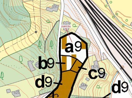 Prodej pozemku, les, 1 999 m²