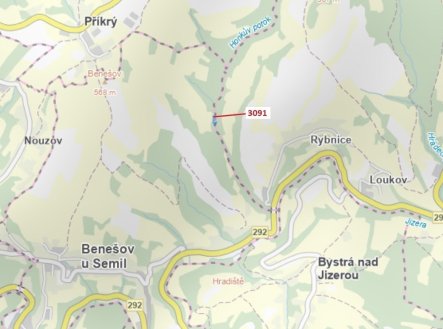 Prodej pozemku, les, 1 964 m² obrázek