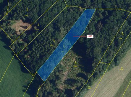 Prodej pozemku, les, 1 757 m²