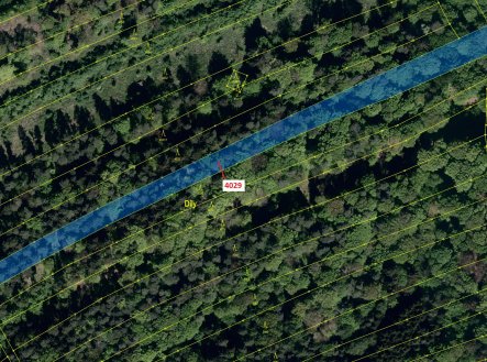 Prodej pozemku, les, 5 996 m²