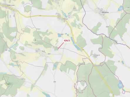 Prodej pozemku, les, 592 m²
