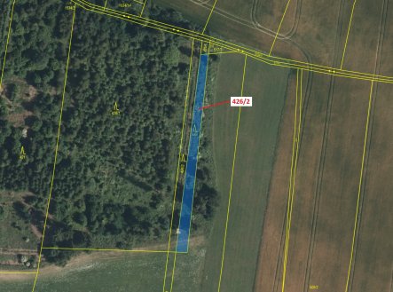 Prodej pozemku, les, 592 m²