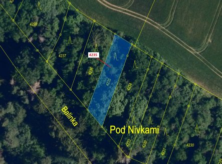 Prodej pozemku, les, 486 m²