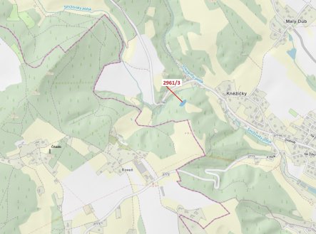 Prodej pozemku, les, 1 217 m²