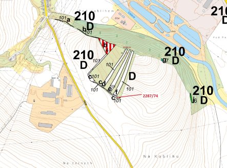Prodej pozemku, les, 378 m²