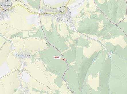 Prodej pozemku, les, 1 282 m²