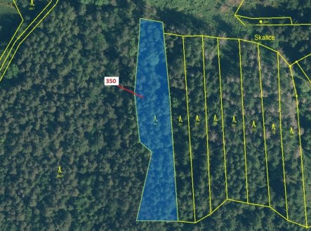 Prodej pozemku, les, 3 476 m²