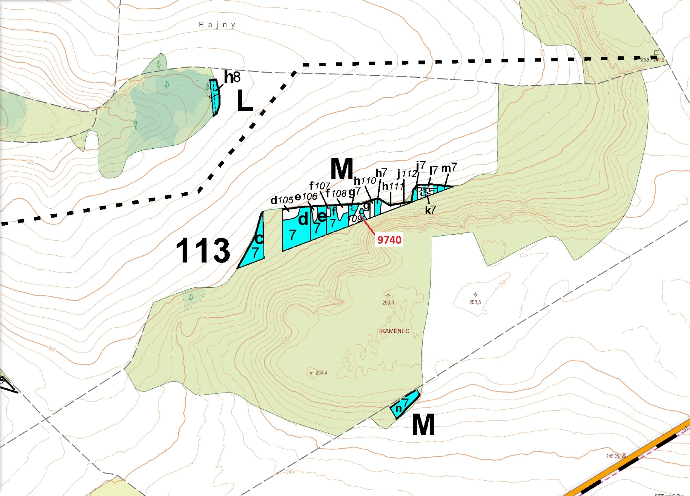Lesní pozemek o výměře 1377 m2, podíl 1/1, katastrální území Oleksovice, obec Oleksovice, obec s roz