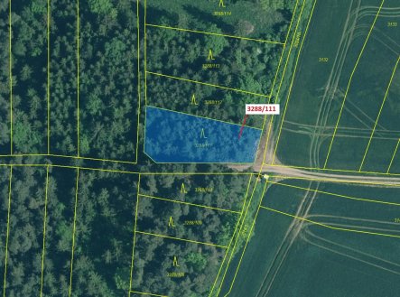 Prodej pozemku, les, 978 m²