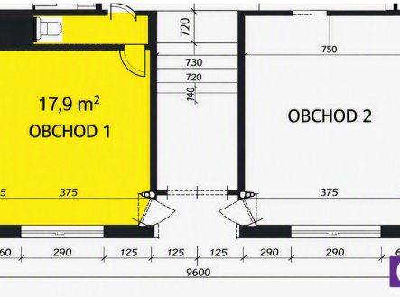 Pronájem obchodní prostory, 18 m²